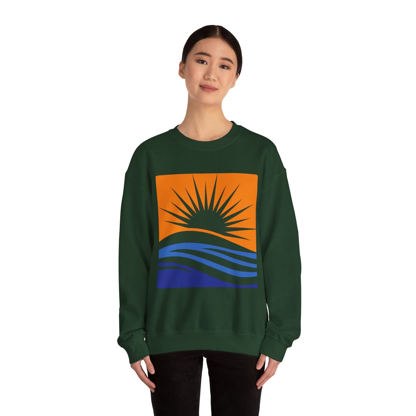 Minimalist beach Sweatshirt - Cozy Unisex, Gift for Friends or Family