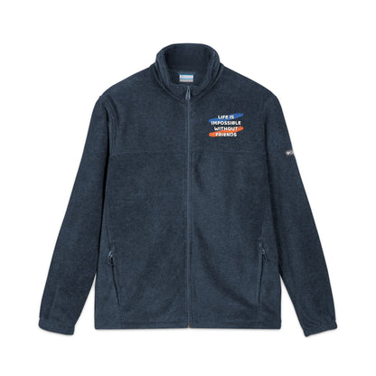 Cozy Embroidered Fleece Jacket| Perfect Gift for Holidays, Unisex Warm Jacket