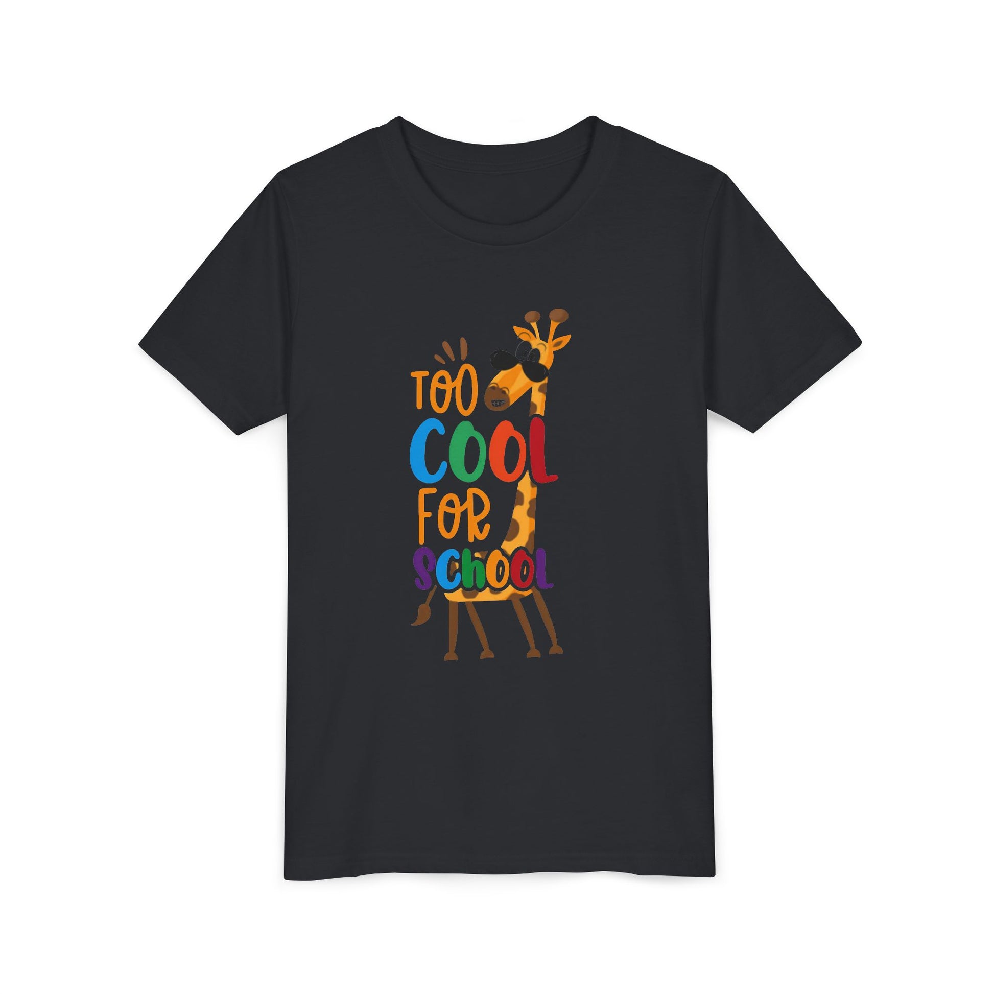 Youth Short Sleeve Tee, 'Too Cool for School' Kids T-shirt, Perfect for Back to School, Casual Wear Printify