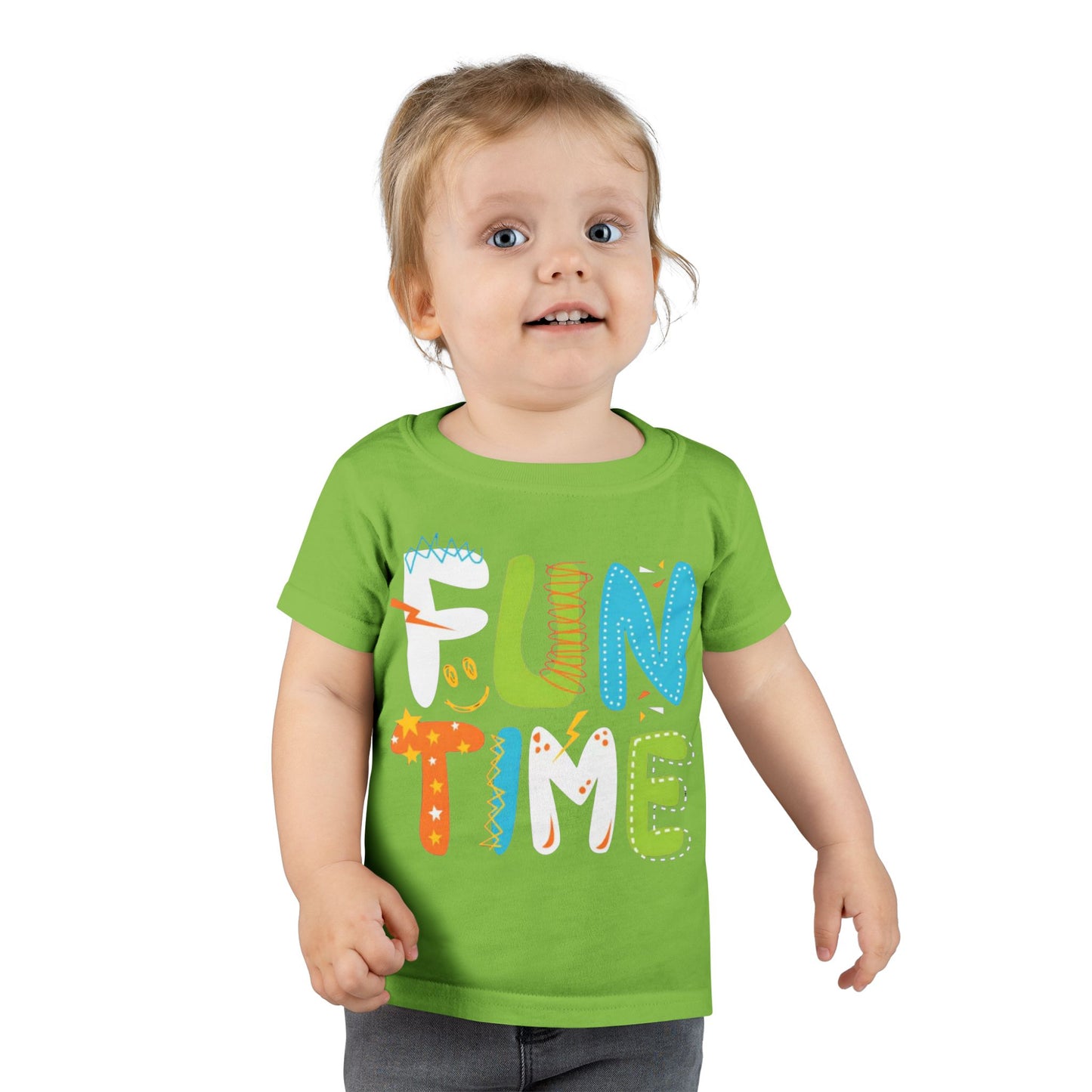 Fun Time Toddler T-Shirt, Colorful Kids Tee, Playful Gift for Toddlers, Birthday Outfit, Everyday Wear for Little Ones