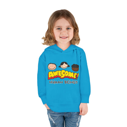 Awesome! Toddler Pullover Fleece Hoodie, Cute Toddler Sweatshirt, Gift for Kids Printify