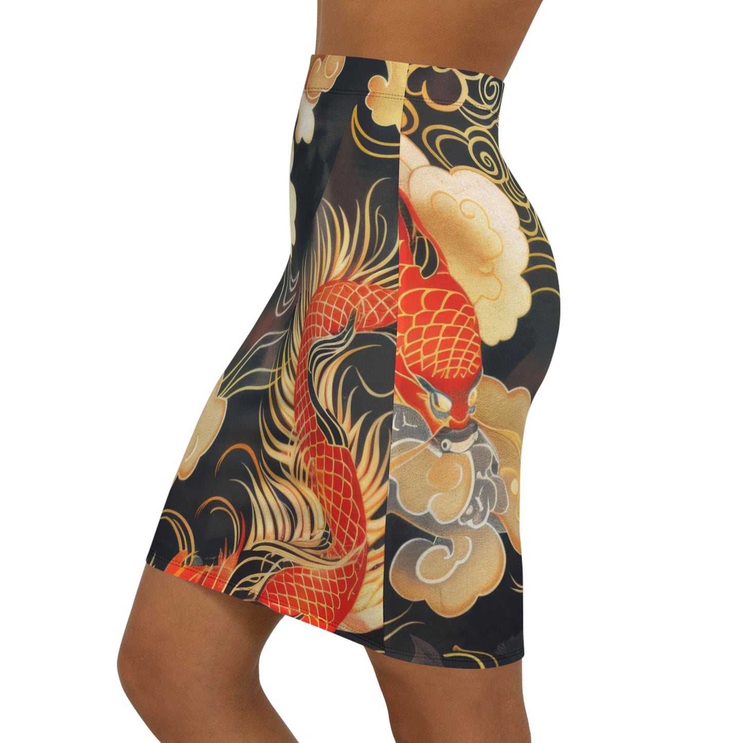 Women's Pencil Skirt - Stylish AOP Skirt for Events
