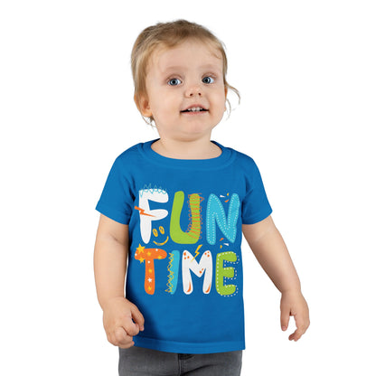 Fun Time Toddler T-Shirt, Colorful Kids Tee, Playful Gift for Toddlers, Birthday Outfit, Everyday Wear for Little Ones