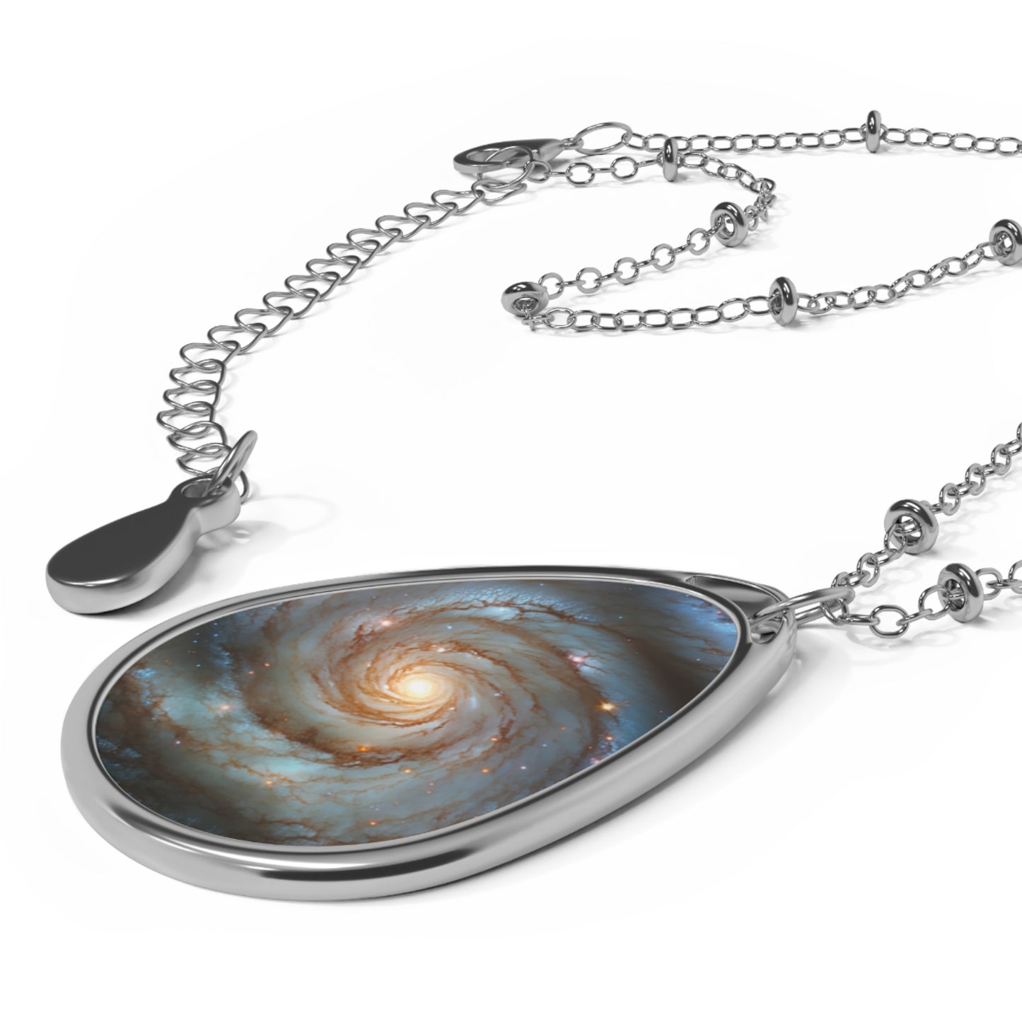 Oval Necklace, Jewelry, Celestial Pendant