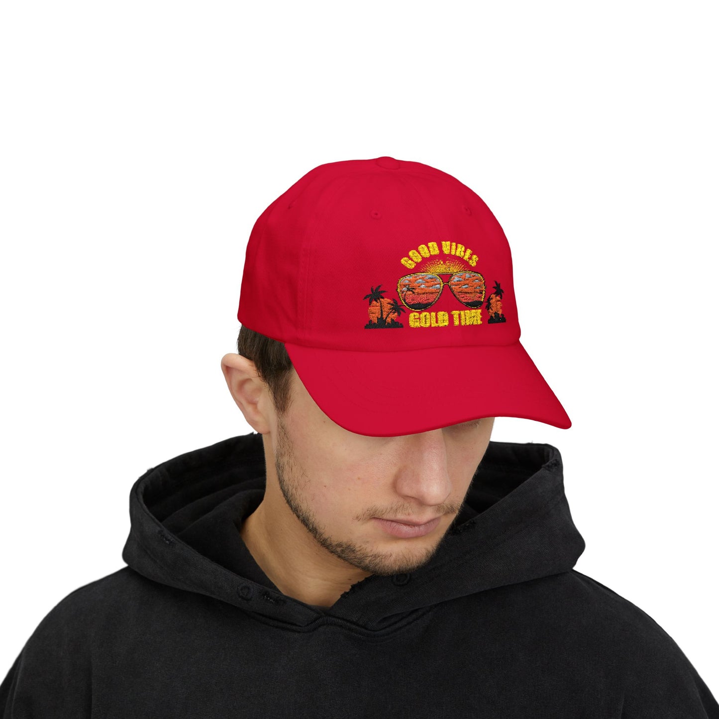 Good Vibes Classic Dad Cap, Unisex Hat, Summer Accessory,Vacation Style