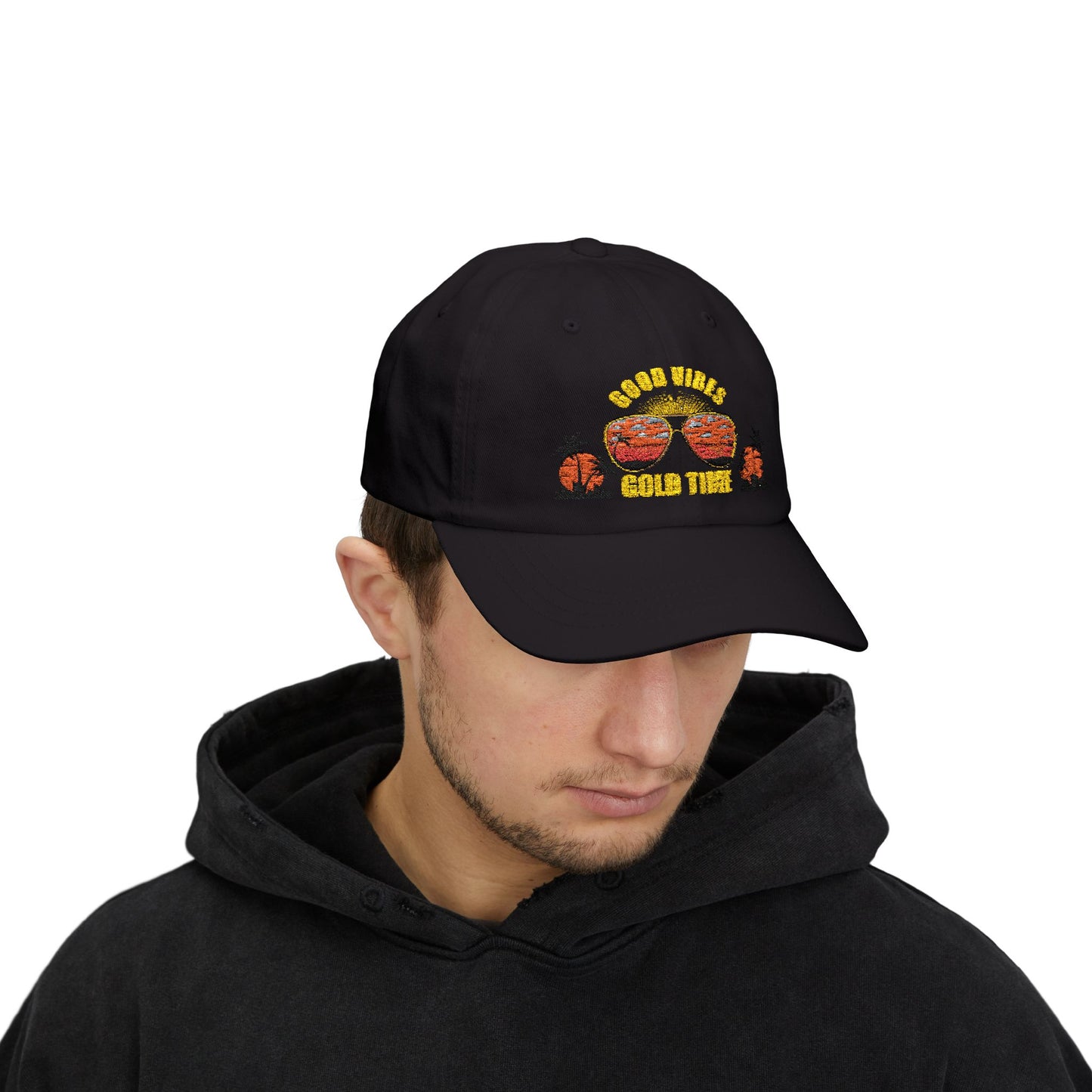 Good Vibes Classic Dad Cap, Unisex Hat, Summer Accessory,Vacation Style