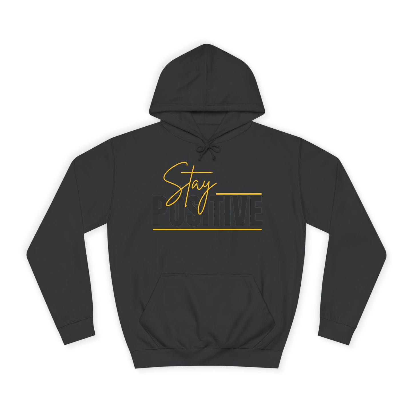 Positive Vibes Unisex College Hoodie, Cozy Sweatshirt