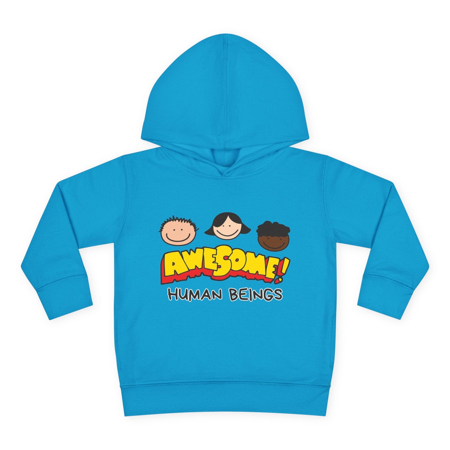 Awesome! Toddler Pullover Fleece Hoodie, Cute Toddler Sweatshirt, Gift for Kids Printify