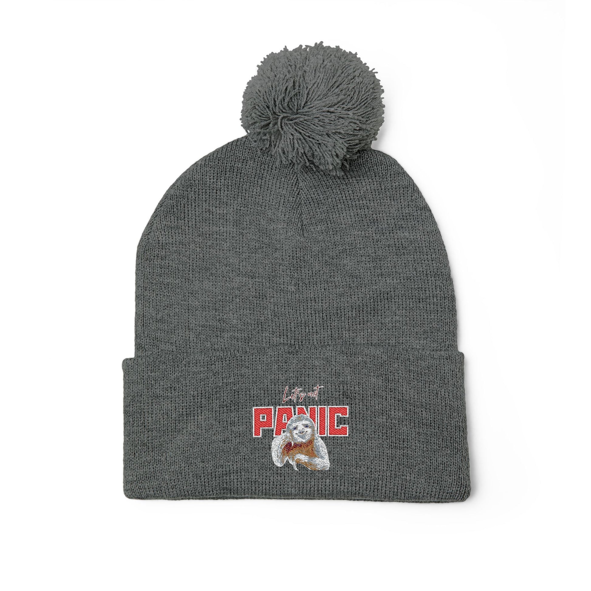Cozy Embroidered Pom-Pom Cap | Winter Hat, Fashion Accessory Printify
