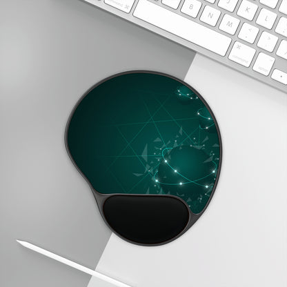Mouse Pad with Wrist Rest, Desk Accessory, Computer Gaming Gift, Stylish Workstation