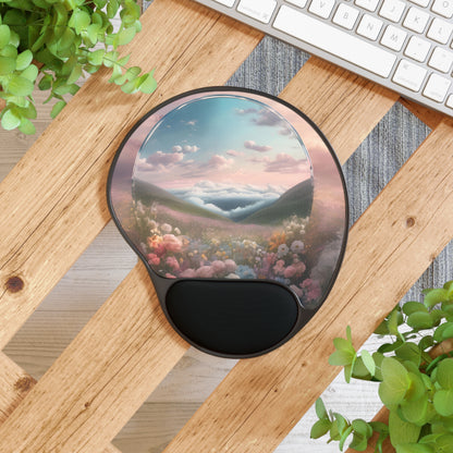 Mouse Pad with Wrist Rest, Desk Accessory, Computer Gaming Gift, Stylish Workstation