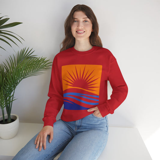 Minimalist beach Sweatshirt - Cozy Unisex, Gift for Friends or Family Printify