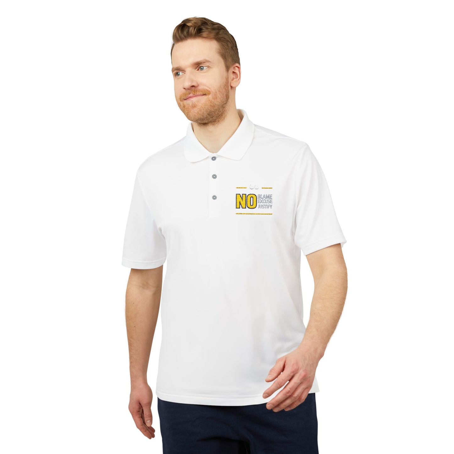 Adidas Unisex Performance Polo | Motivational Workout Shirt, Gift for Fitness Lovers, Casual Wear